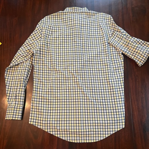 Southern Tide Men’s Blue and Yellow Plaid Casual Button Down Shirt - Medium - Picture 2 of 9